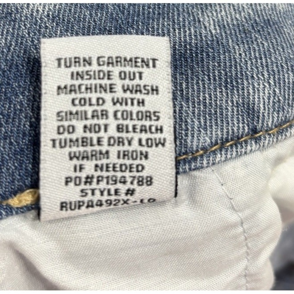 NWT Almost Famous Size 9 Super High Rise Paperbag Trouser Jeans Distressed Belt - Picture 15 of 15